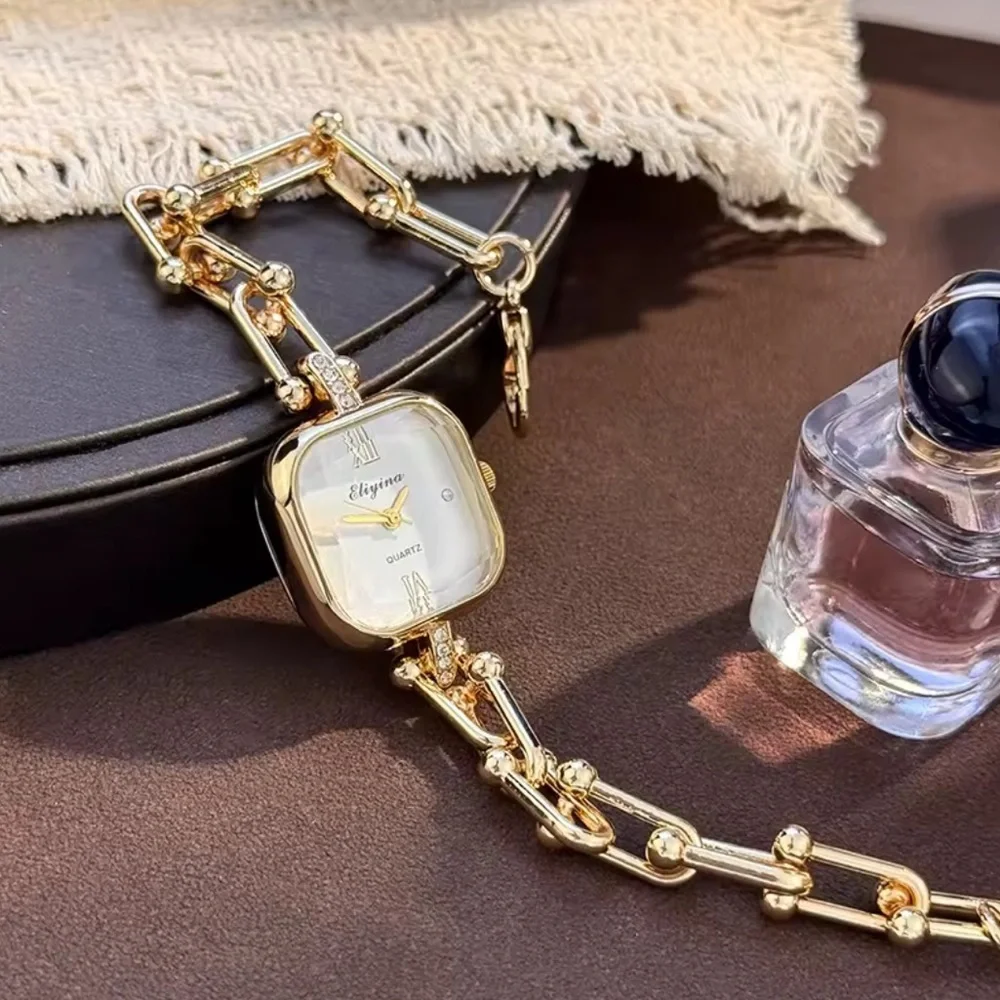 Luxury Gold Link Bracelet Watch